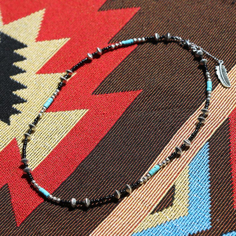 turquoise & hogan beads necklace
