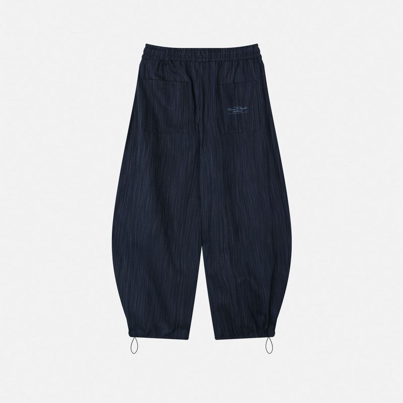 Denim Striped Balloon Pants 2COLOR