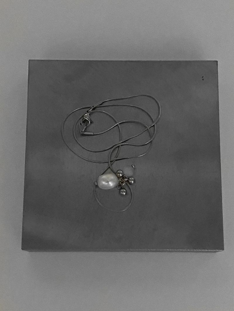 Cluster drop necklace