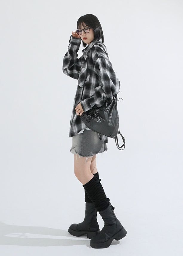 Spray check shirt