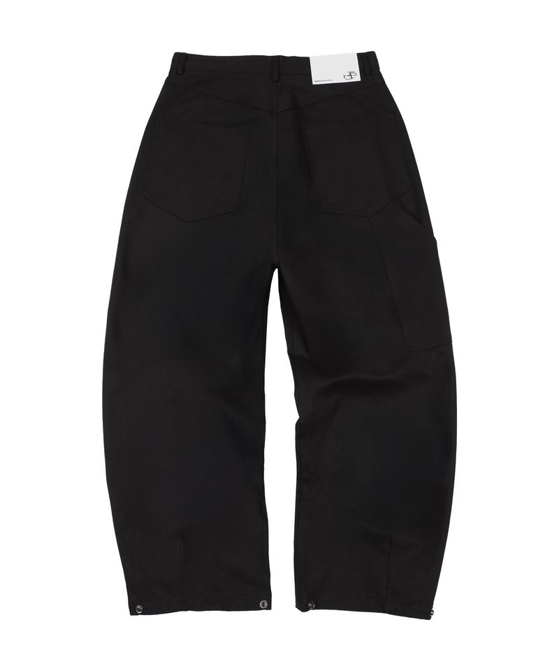  Symbol Logo Stripe Denim Pants Black