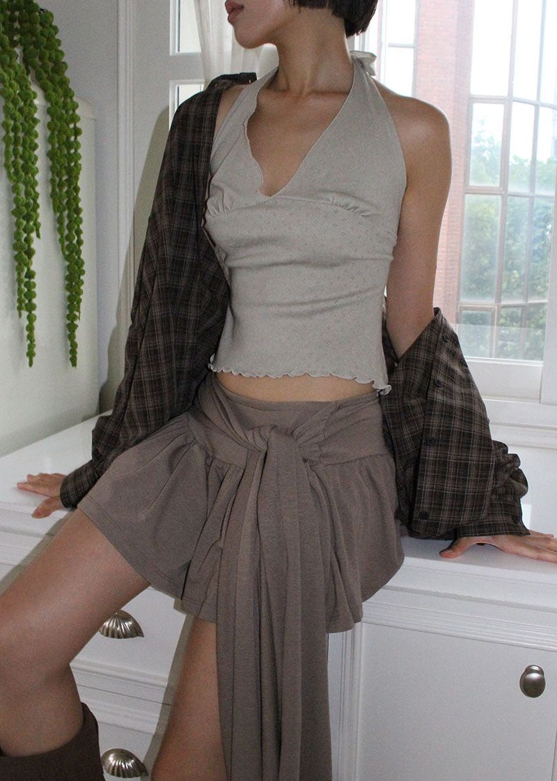 PIG HALTER PUNCHING SLEEVELESS