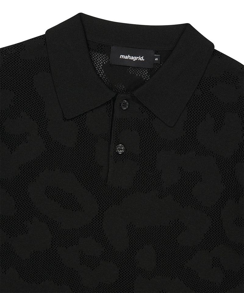 LEOPARD CROCHET COLLAR KNIT