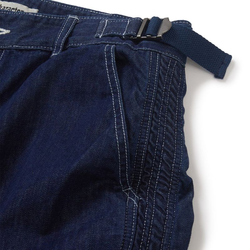 Built mild denim pants / Indigo