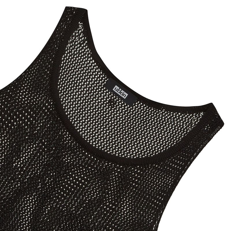 [24SS LSD COLLECTION] MUGUNG Crochet Knit Layered Dress_Black