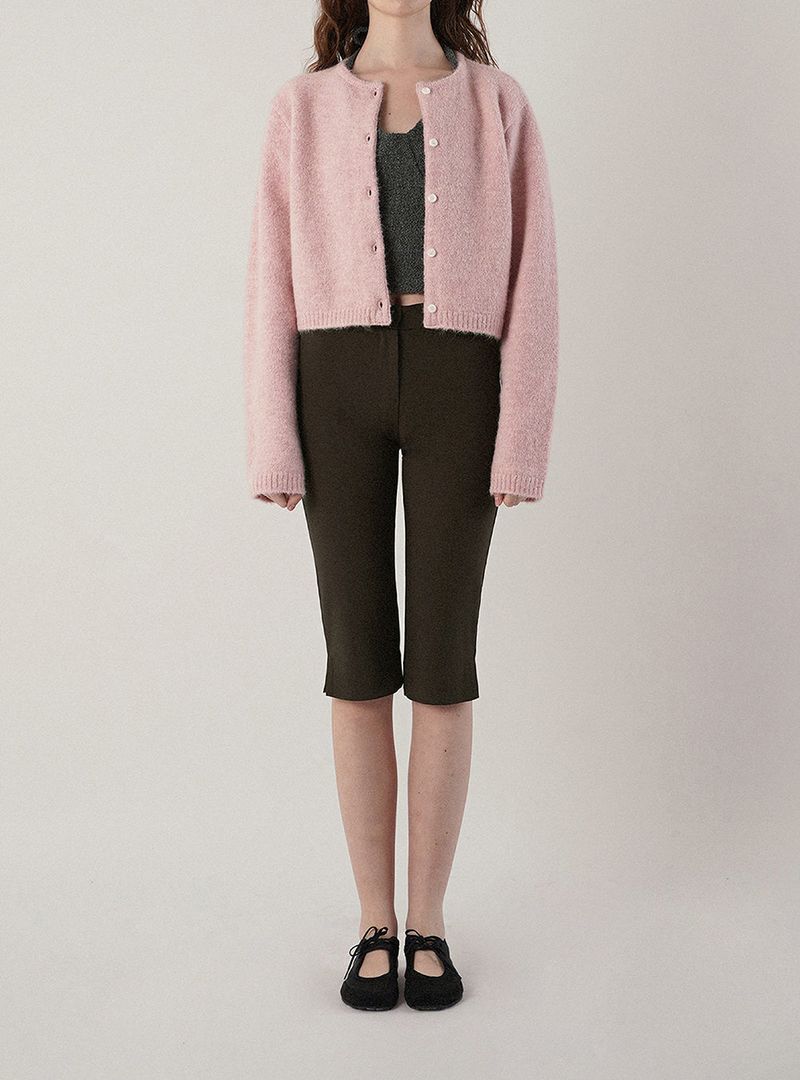 Line capri pants_brown