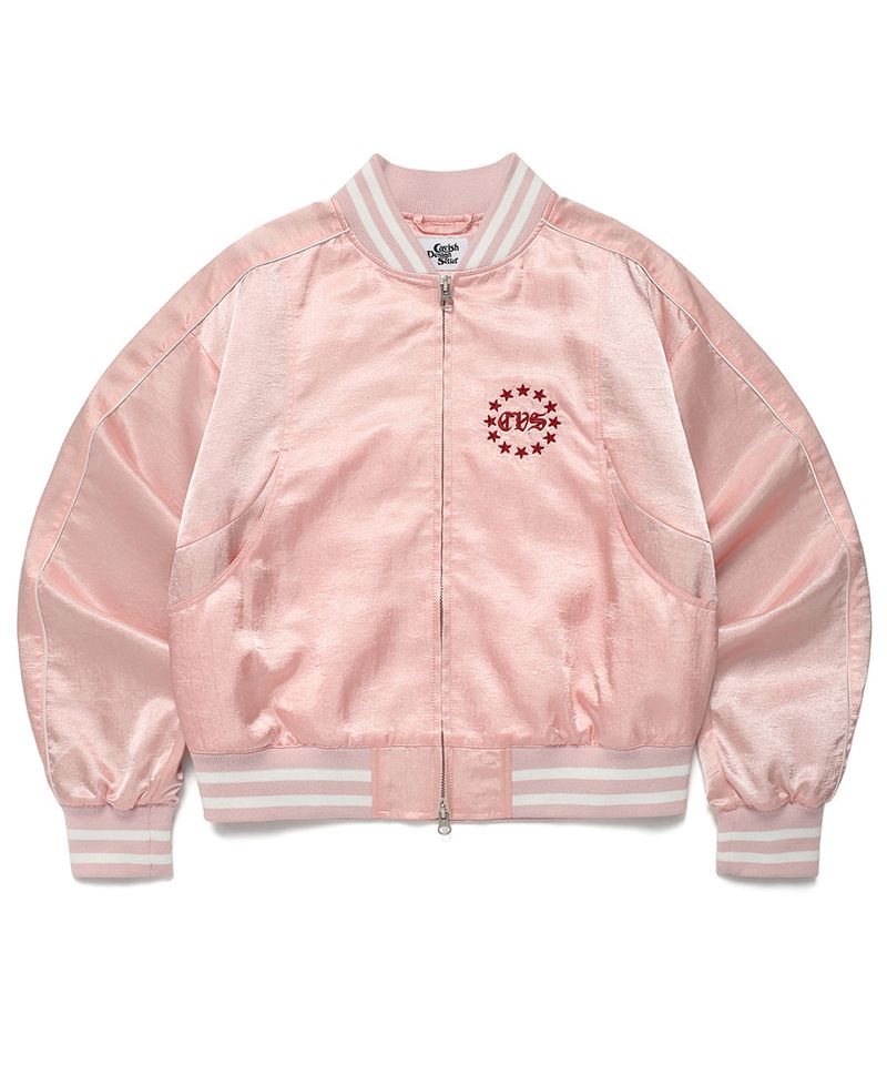 W SIDELINE BOMBER JACKET PINK(CV2ESFB963A)