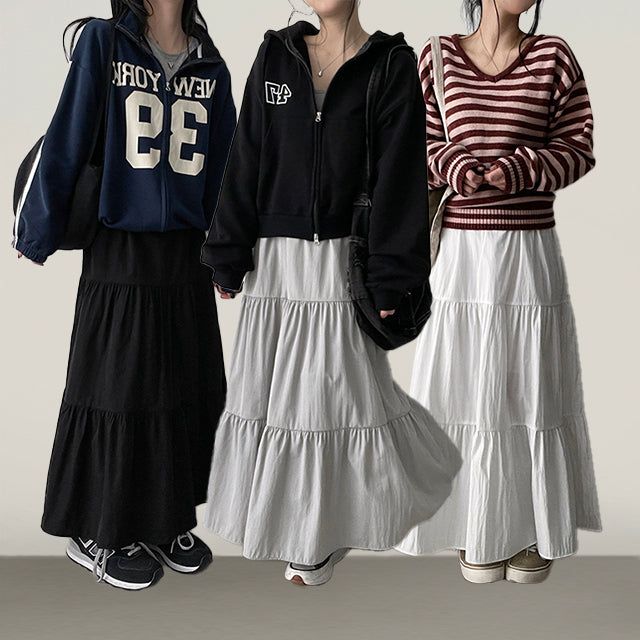 hijjoo（ハイチュー）の「Adi Cancan banding long skirt（Skirts）」