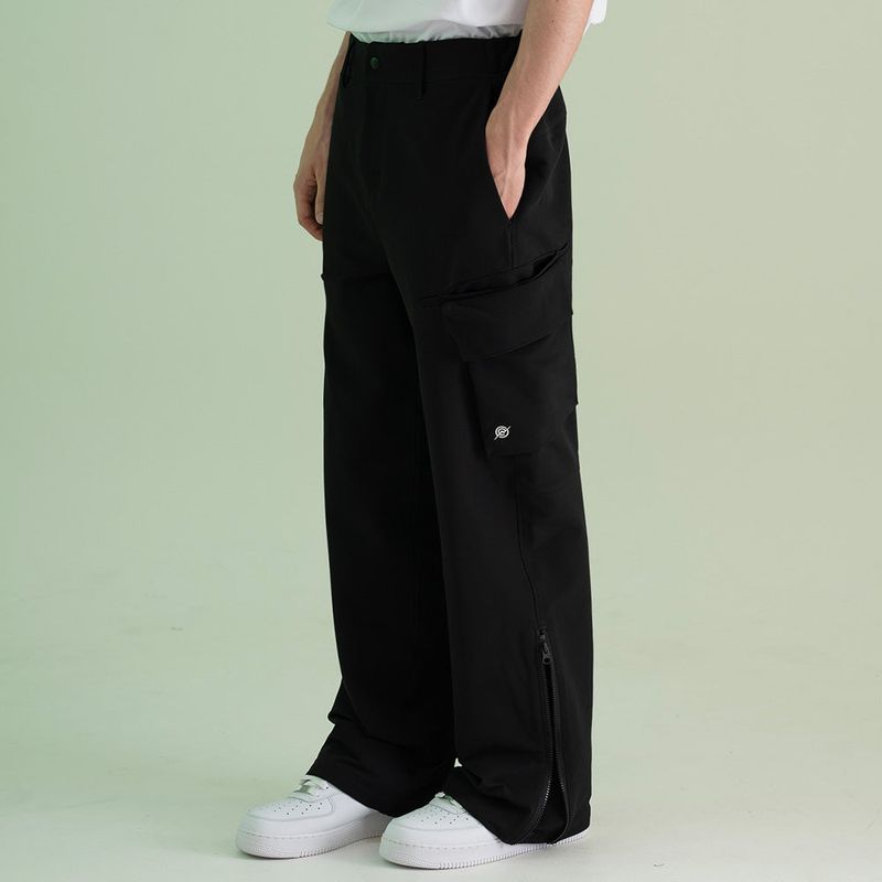 Poly Span Winter Cargo Pants - BLACK