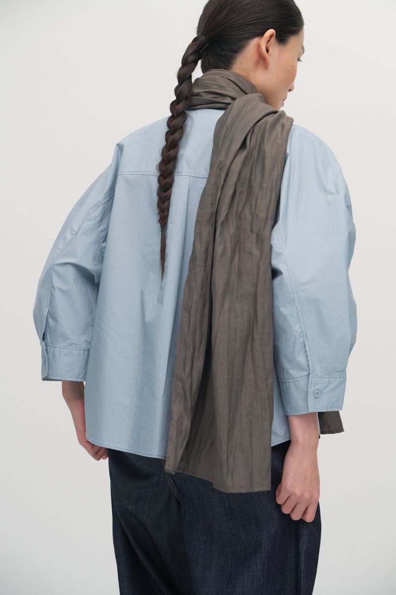 Pleats linear scarf_2colors