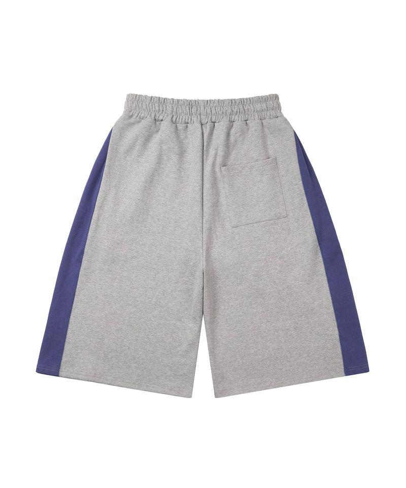 Track Color Bermuda Sweatpants - Gray