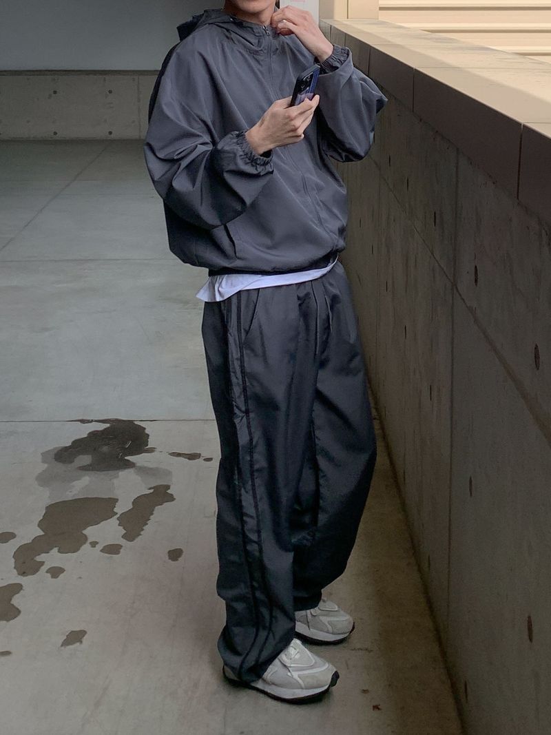 End nylon track pants