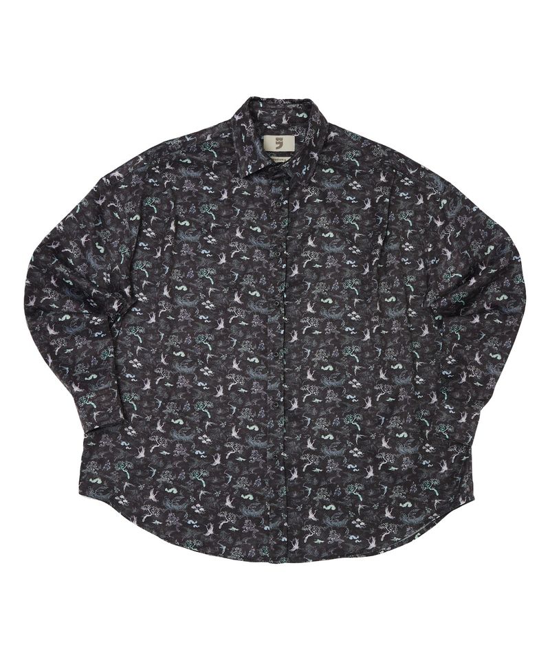 A NOTHING（アナッシング）の「NACRE K-ART PLEATS-SHIRT (Black)（Tops）」