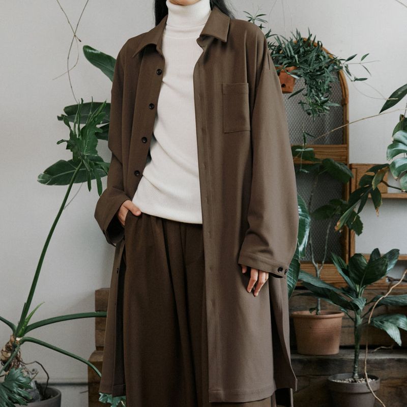 malen（マレン）の「unisex jungle long shirts sand（Tops）」