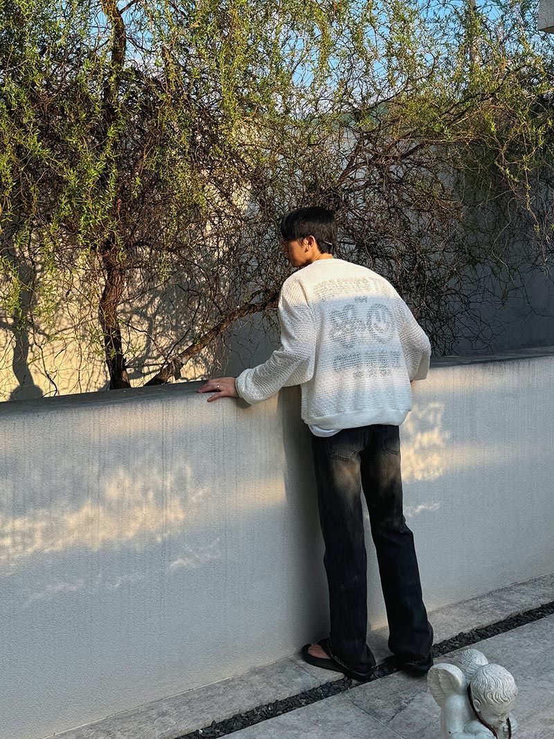 ASCLO Crochet See Through Cardigan (3color)