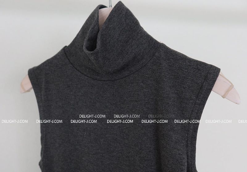 Thick Napping Turtleneck Turtleneck Sleeveless