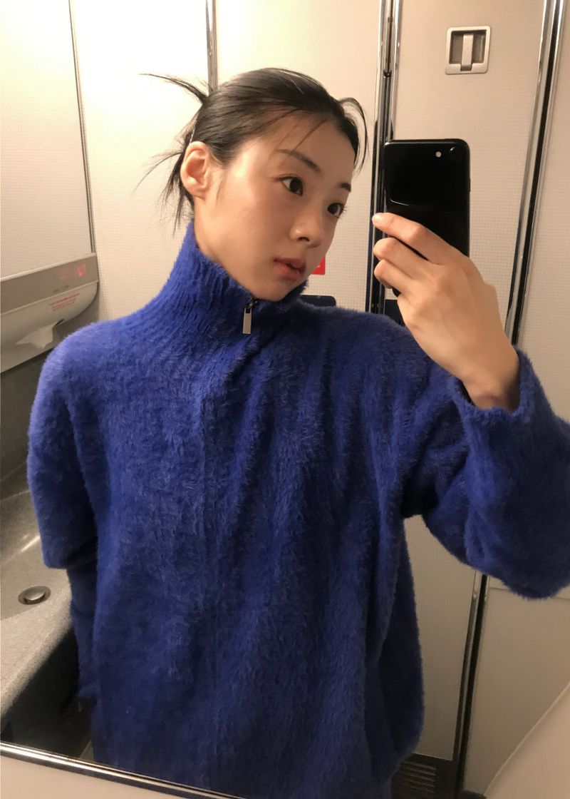 WOOHWA（ウファ）の「 TWO-WAY ANGORA ZIP-UP（Tops）」