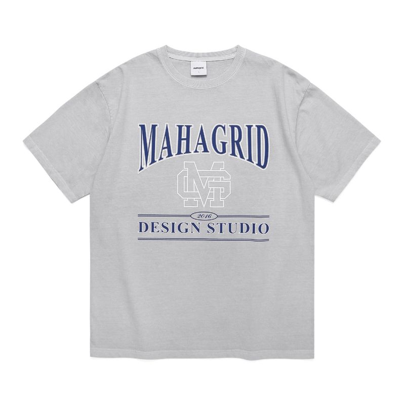 mahagrid(マハグリッド)の「UNIVERSITY PIGMENT TEE(Tops)」