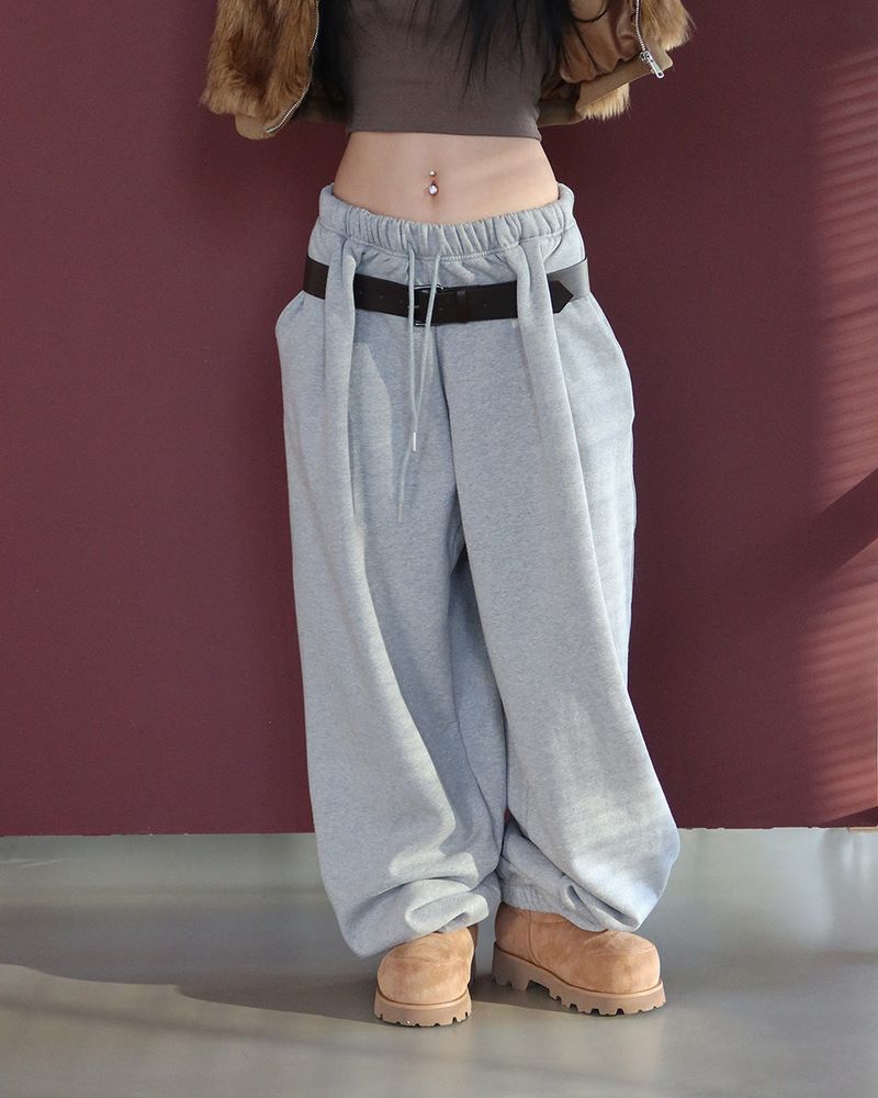 Belt SET Napping Jogging Pants