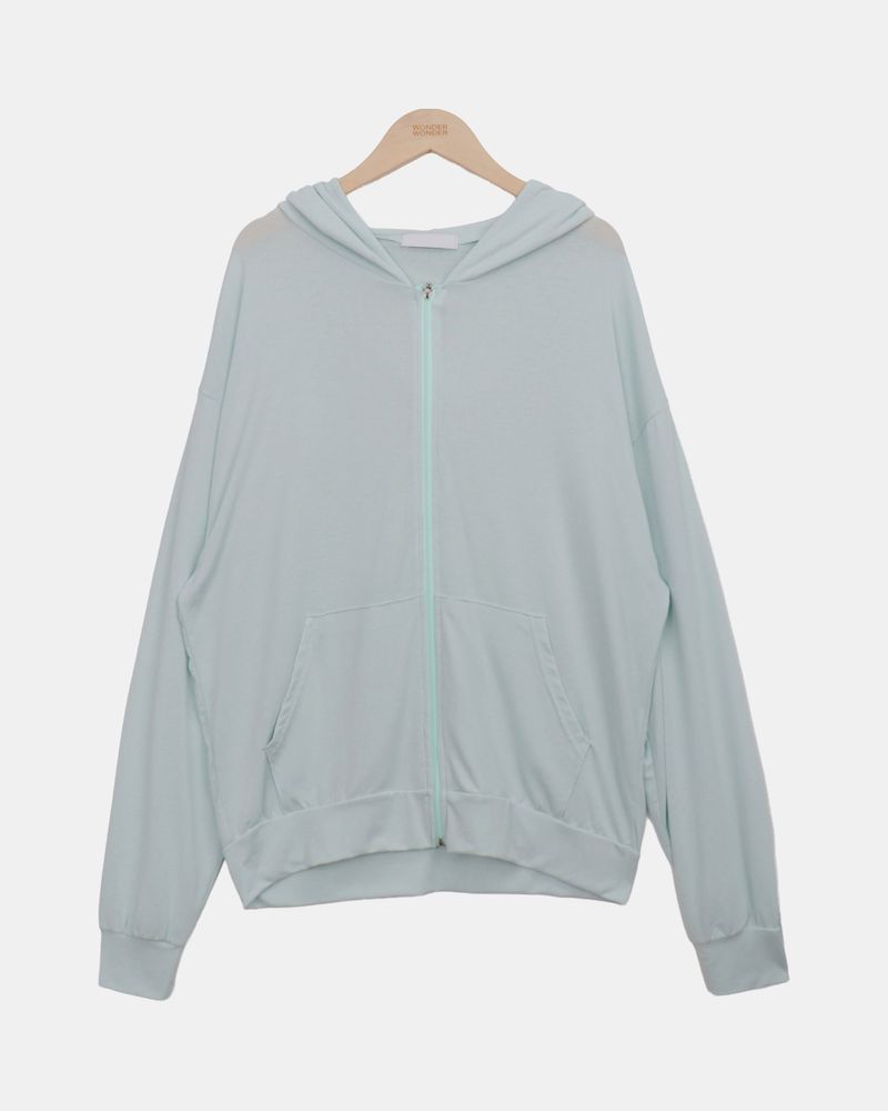 Gyuni Sheer Hooded Zip-Up