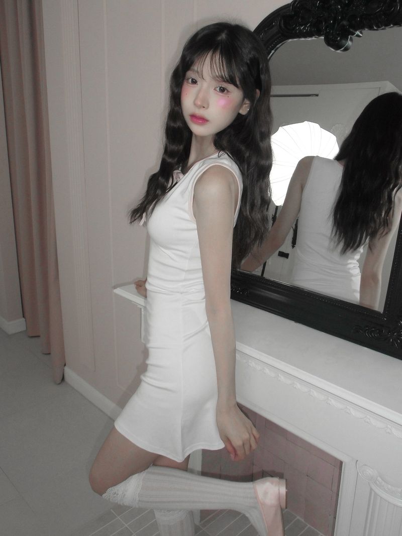 [MADE] Watering Ribbon Mini Dress