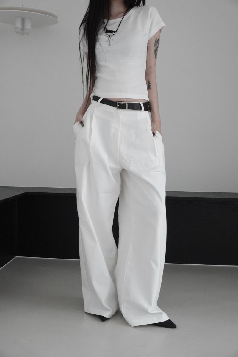 treed basic pants (2color)