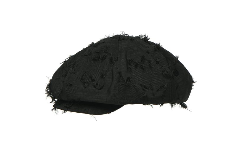 MARGOT HAT IN BLACK FLOWER FRINGE