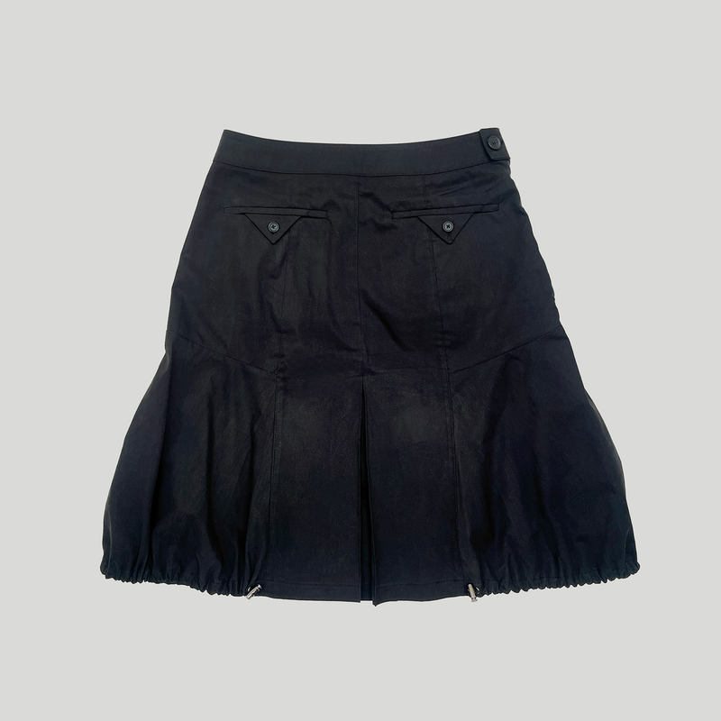 PUMPKIN STRING SKIRT : BLACK