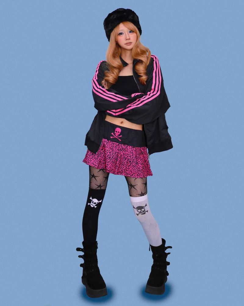 pinkie track jersey zip-up (3color)
