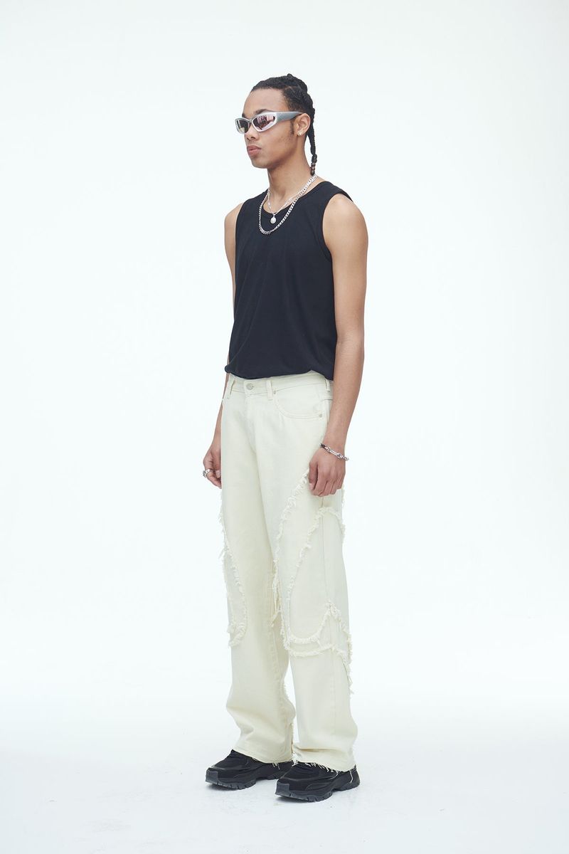 Comma Denim Pants Cream