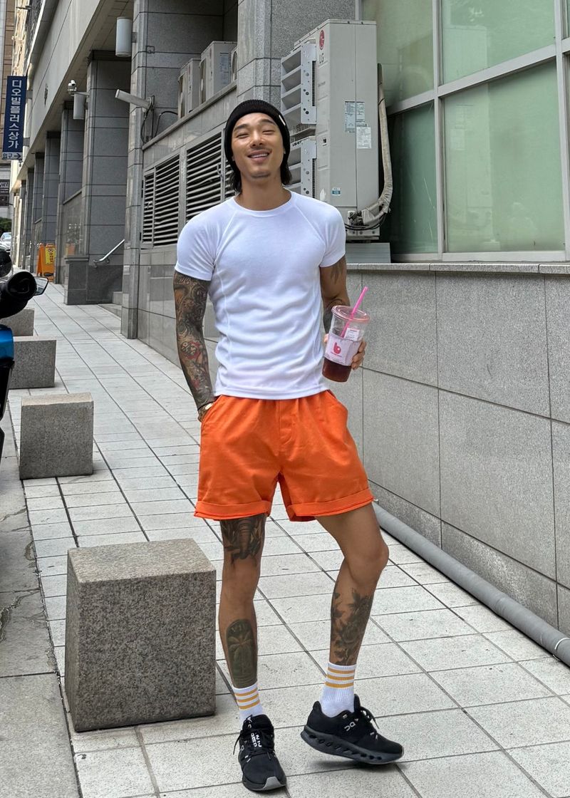 Washed cotton short pants 10COLOR