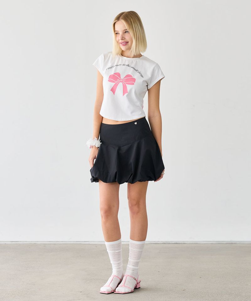 BALLOON MINI SKIRT BLACK