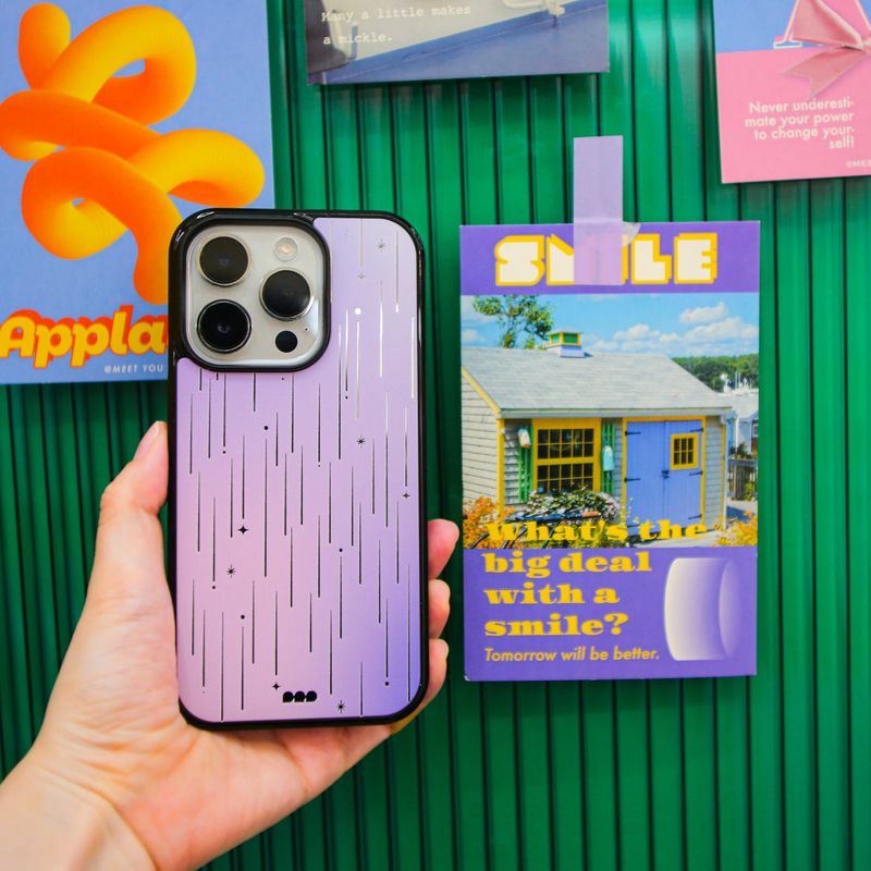 Pastar Pesto(パスターぺスト)の「【MADE】 Star Shower glass Mirror bumper case(Smartphone Accessories)」