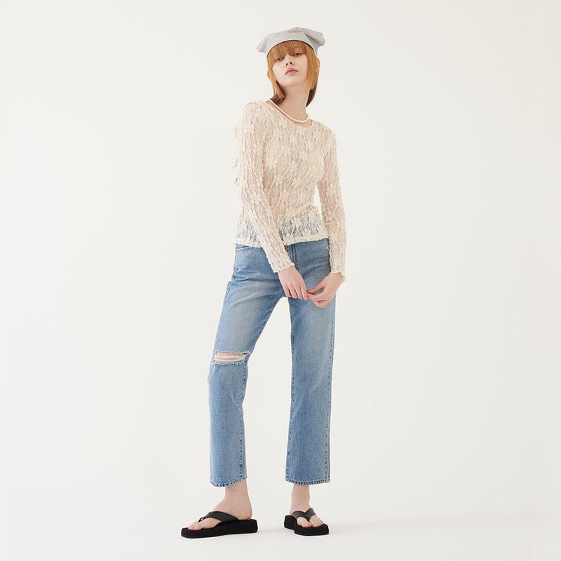 RIPPED JEANS (BLUE)