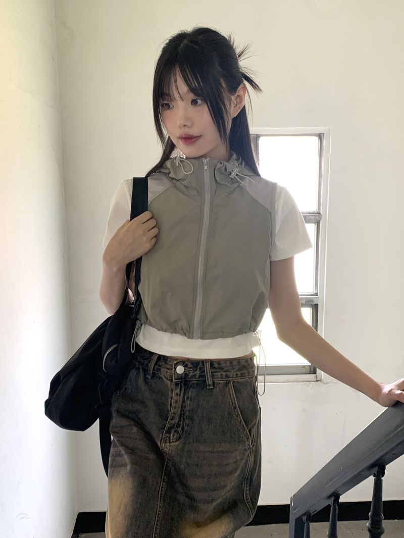 Parform Remedy Washing Long Denim Skirt