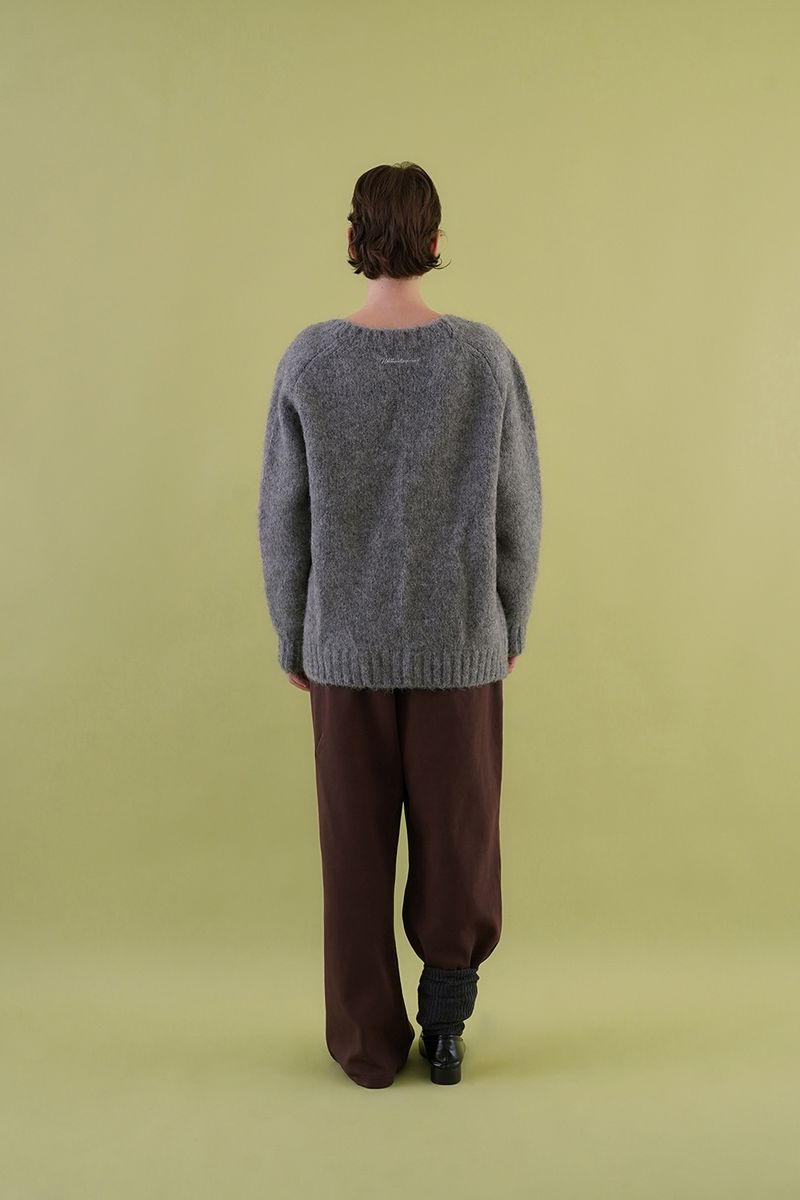 Softy alpaca cardigan_gray
