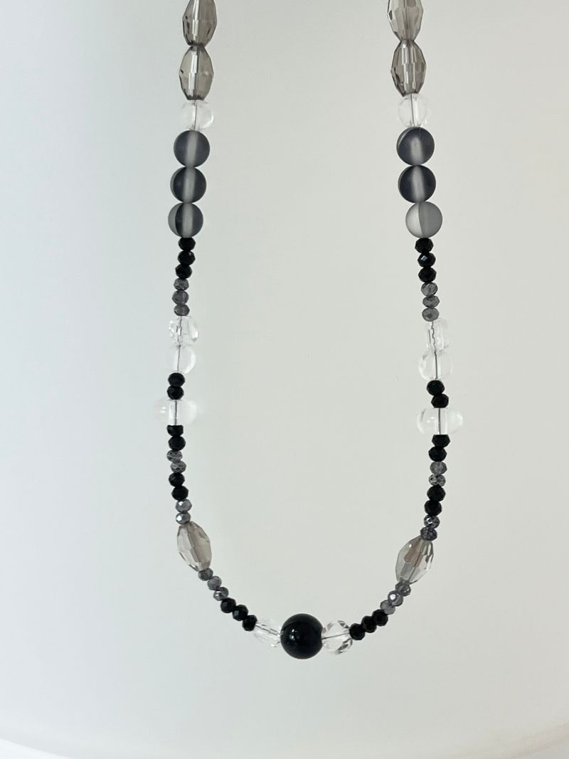 MADE aqua black necklace