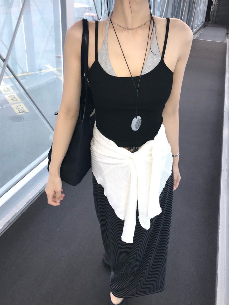 Bestie Layered Halter Neck Bra Top