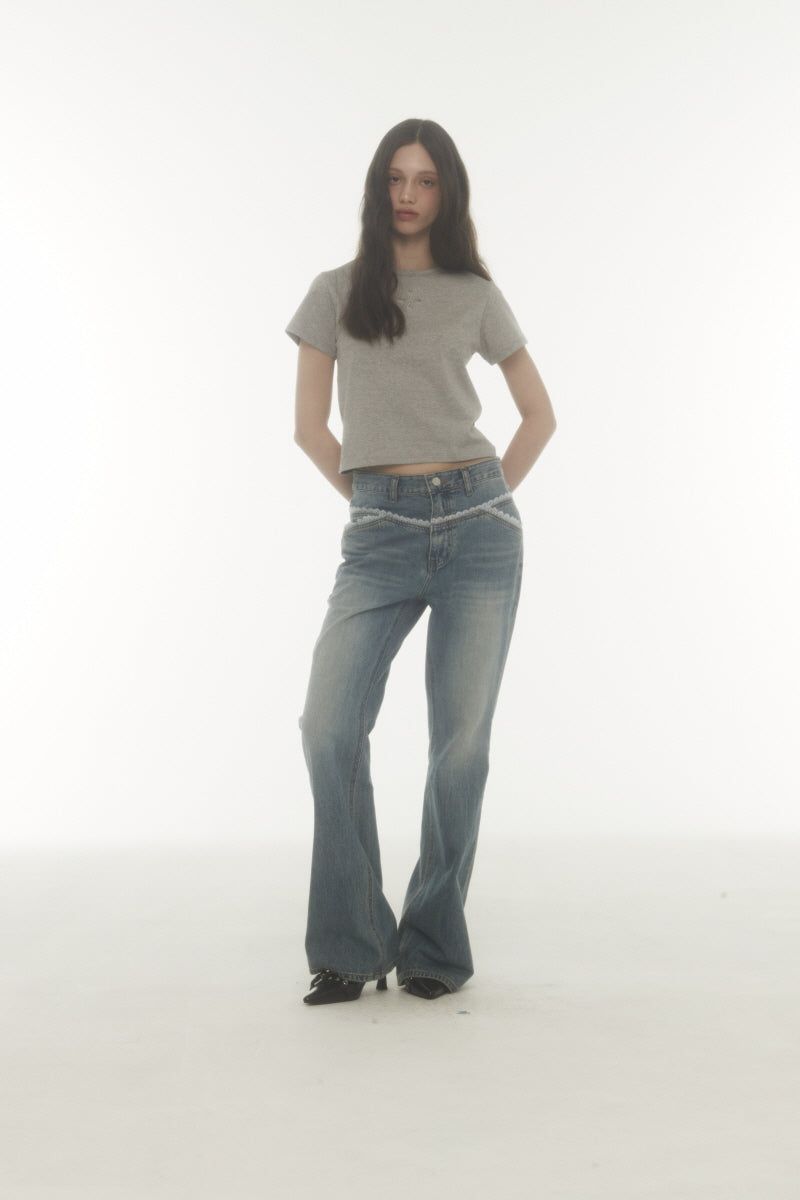 lace bt pants (blue)