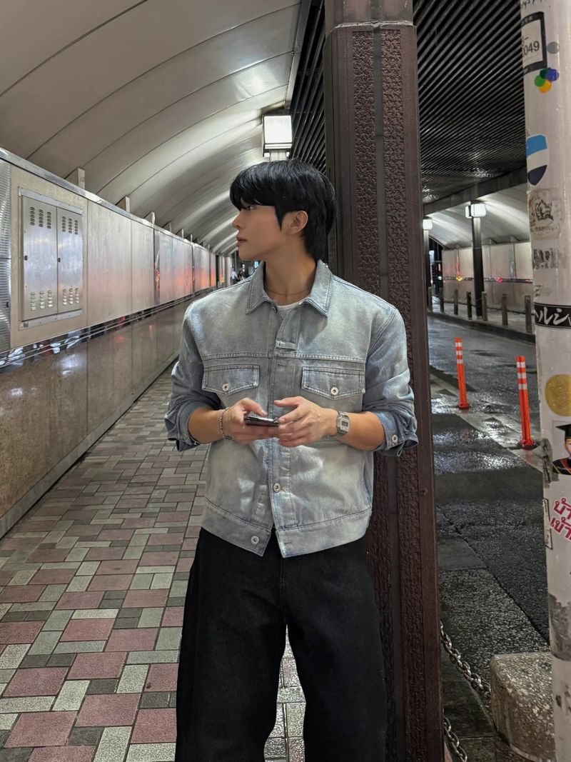 Weather cuff denim jacket