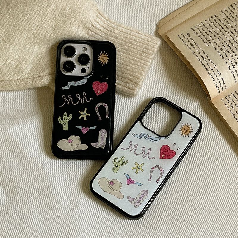 mademoment（メイドモーマン）の「[Mademoment]ヴィンテージウエスタンムードデザインアイフォンエポキシーケース（スマホグッズ/小物）」