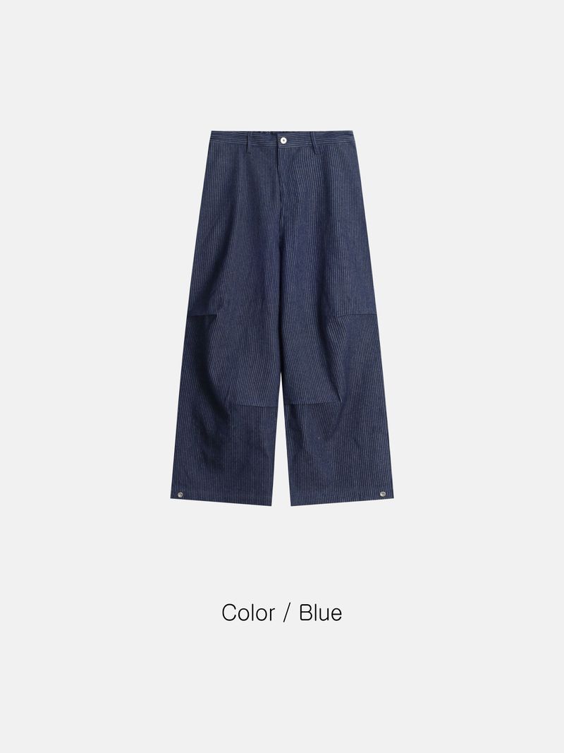 Ruton Pintuck Wide Stripe Pants 2C