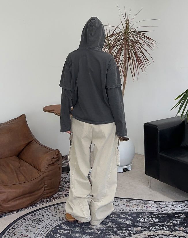 Lual Layered Pig Hoodie