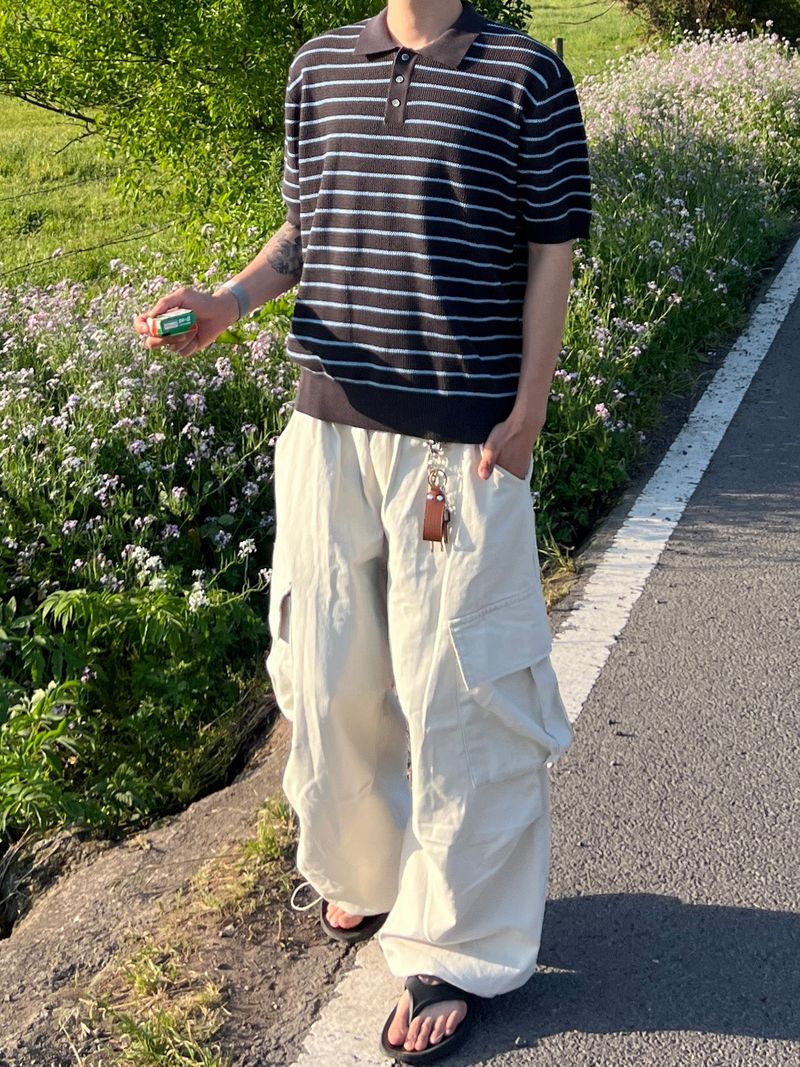 Cold-Washed Cargo Pants (6 Colors)