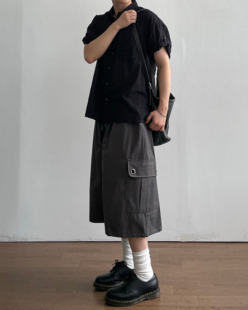パンチアイレットバミューダパンツ