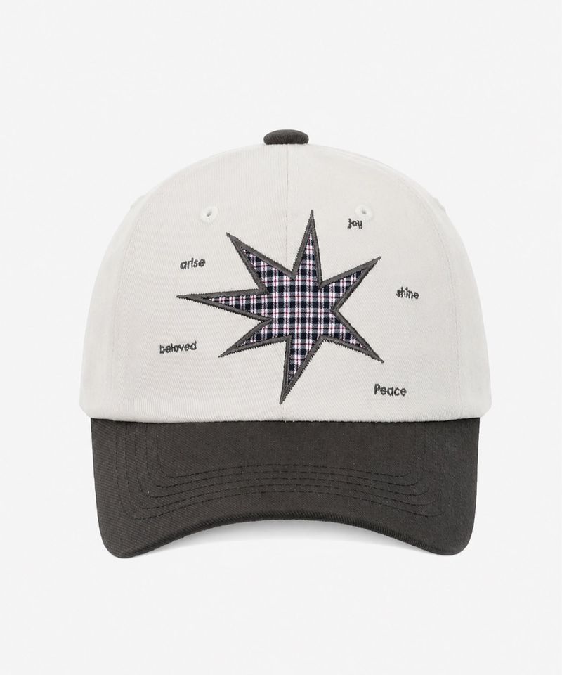 SPARK APPLIQUE BALL CAP [IVORY]