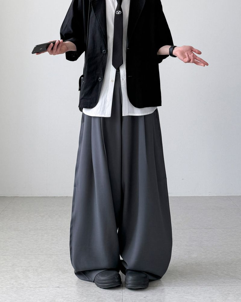 Romar Two-Tuck Wide Slacks