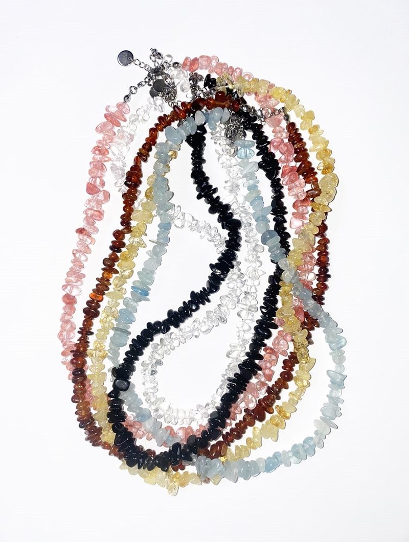 RUNDS(ランド)の「gemstone necklace (6color)(Accessories)」