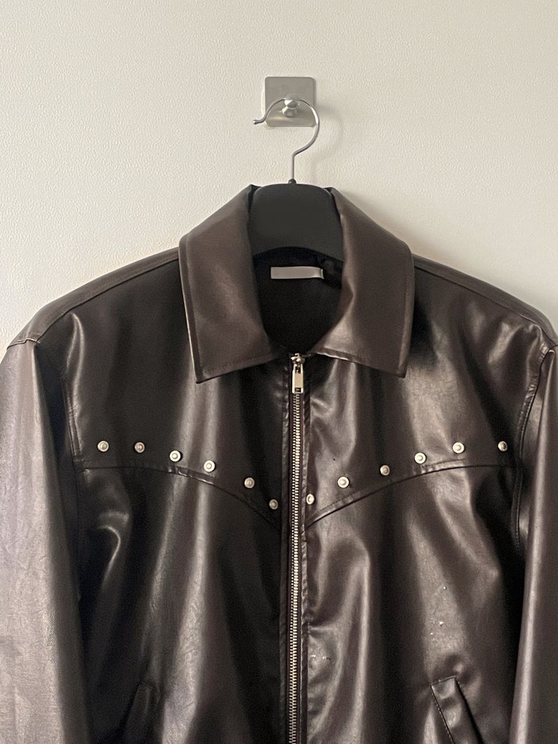 Lucy stud leather jacket