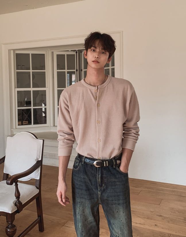 Soba Ribbed Round Cardigan